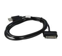 vhbw Câble USB-C compatible avec Samsung Galaxy Tab 2 10.1 GT-P5100 16G, Tab 2 10.1 GT-P5100 / GT-P5110 / GT-P5113 tablette - Câble 100cm, noir