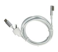 vhbw Câble USB-C vers MagSafe 1 Compatible avec Apple A1278, A1185, A1330, A1280, A1181, A1184 Ordinateur Portable - 170 cm, 65 W, PVC