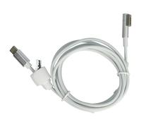 vhbw Câble USB-C vers MagSafe 1 Compatible avec Apple A1278, A1185, A1330, A1280, A1181, A1184 Ordinateur Portable - 170 cm, 65 W, PVC