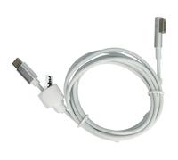 vhbw Câble USB-C vers MagSafe 1 compatible avec Apple MacBook Core 2 Duo 13.3", 13,3" (fin 2006) ordinateur portable - 170 cm, 65 W, PVC