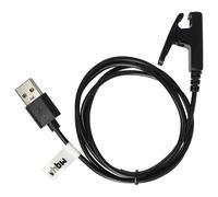 vhbw Câble USB compatible avec Garmin 010-01614-06, 010-01689-10, 010-01850-05 smartwatch, montre de fitness - Station de charge, noir, 100 cm