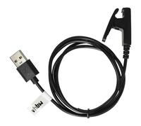 vhbw Câble USB Compatible avec Garmin Approach S20, G10 smartwatch, Montre de Fitness - Station de Charge, Noir, 100 cm