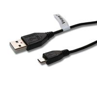 vhbw Câble USB compatible avec LG Optimus L4 II E440, F5 P875, L5 II E460, E430 L3 II, G E975, L7 II P710, Samsung Rex 60, 70, 80, GT-C3310