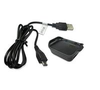 vhbw Câble USB Compatible avec Samsung Gear 2 Neo SM-R381 smartwatch, Montre de Fitness - Docking Station, Noir, 100 cm