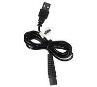 vhbw Câble USB de charge compatible avec Braun Series 9 9380CC type 5793 | pour 9375CC type 5793 rasoir - Câble d'alimentation, 11,7 cm noir