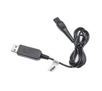 vhbw Câble USB de Charge Compatible avec Philips HQ7160, HQ7165, HQ7180, HQ7200, HQ7240, HQ7290 Rasoir - Câble d'alimentation, 100 cm, Noir