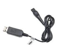 vhbw Câble USB de Charge Compatible avec Philips HQ7825, HQ7830, HQ7845, HQ7850, HQ7865, HQ7870 Rasoir - Câble d'alimentation, 100 cm, Noir