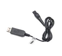 vhbw Câble USB de charge compatible avec Philips RQ1280, SensoTec, SensoTouch 2D, SensoTouch 3D rasoir - Câble d'alimentation, 100 cm, noir