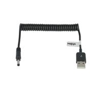 vhbw Câble USB de chargement compatible avec Panasonic HC-V230, HC-V250, HC-V260, HC-V270, HC-V380, HC-V385GK caméra, camcorder, noir