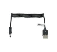 vhbw Câble USB de chargement compatible avec Panasonic HC-V750, HC-V757, HC-V770, HC-V770M, HC-V777, HC-V785GK caméra, camcorder, noir