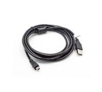 vhbw Câble USB de données 3 m (USB standard vers appareil photo/caméscope) remplacement pour Panasonic K2KYYYY00225, K2KZ4CB00008, K2KZ4CB00011
