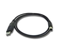 vhbw Câble USB de programmation compatible avec Yaesu/Vertex FT-1802M, FT-1807M, FT-1807, FT-1900R, FT-1900, FT-1500, FT-1802, FT-1500M radio, noir