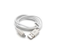 vhbw Câble données et charge universel USB-A vers micro-USB pour divers appareils - 100 cm blanc