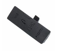 vhbw Cache-connecteurs compatible avec Canon EOS 550D, EOS Rebel T2i appareil photo DSLR, borne PC, sortie AV OUT et digital - noir