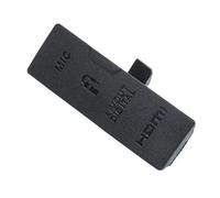 vhbw Cache-connecteurs Compatible avec Canon EOS 550D, Kiss X4 Appareil Photo DSLR, borne PC, Sortie AV Out et Digital - Noir