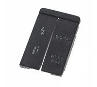 vhbw Cache-connecteurs compatible avec Canon EOS 5D appareil photo DSLR, borne PC, sortie AV OUT et digital - noir