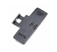 vhbw Cache-connecteurs Compatible avec Canon EOS Kiss Digital N Appareil Photo DSLR, borne PC, Sortie AV Out et Digital - Noir