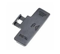 vhbw Cache-connecteurs compatible avec Canon EOS Rebel XT appareil photo DSLR, borne PC, sortie AV OUT et digital - noir