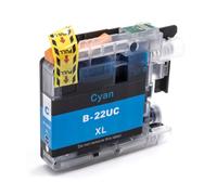 vhbw cartouche d'encre cyan comme Brother LC-22U C, LC-22UC, LC-22UC XL, LC-22UCXL, LC22UC - Cartouche d'impression + puce
