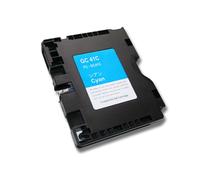 vhbw Cartouche d'encre Cyan compatible avec Ricoh Aficio SG 3100SF, SG 3110, SG 3110DN, SG 3110DNW imprimante (compatible, 30 ml + puce)