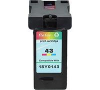 vhbw Cartouche d'encre Cyan/Magenta/Jaune remplacement pour Lexmark 18Y0141E, 18Y0143, 18Y0341E, 18YX143E, 41a, 41, 43 (rechargeable, 18 ml) G