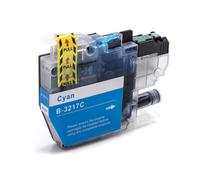 vhbw Cartouche d'encre Cyan remplacement pour Brother LC-3217C, LC3217C (compatible, 12 ml + puce)