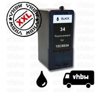 vhbw cartouche d'encre noir compatible avec Lexmark X5260, X5270, X5470, X7100, X7170, X7310, X7350, X8310, X8350 imprimante - 22ml