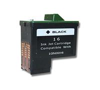 vhbw Cartouche d'encre noir remplacement pour Lexmark 10N0016, 10N0217, 16, 17 (rechargeable, 15 ml) G