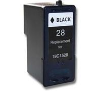 vhbw Cartouche d'encre noir remplacement pour Lexmark 18C1528, 18C1528E, 28 (rechargeable, 18 ml) G