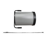 vhbw Cartouche filtrante poussières fines compatible avec Bernardo Felder AF12, Hammer S01 aspirateur à copeaux - Avec brosse de nettoyage