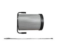 vhbw Cartouche filtrante poussières fines remplacement pour Bernardo FP1 pour aspirateur à copeaux - Avec brosse de nettoyage