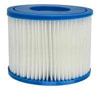 vhbw Cartouche filtrante Type VI Compatible avec Bestway Lay-Z-Spa Saint Tropez, Siena, Vegas Spa, Bain à remous - Filtre de Rechange, Blanc/Bleu