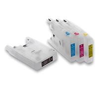 vhbw Cartouches d'encre Vide Multicouleurs Compatible avec Brother MFC-J825DW, MFC-J835DW imprimante CISS (compatiblepack de 4)