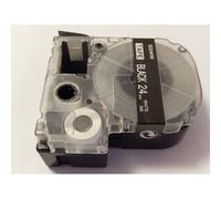 vhbw cassette à bande cartouche 24mm blanc sur noir pour imprimante d?étiquette Epson LabelWorks LW-1000P, LW-600P remplace LC-6BWV, SD24KW.