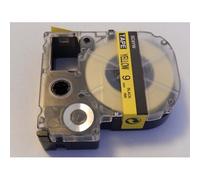 vhbw cassette à bande cartouche 9mm noir sur jaune pour imprimante d?étiquette Epson LabelWorks LW-1000P, LW-600P remplace LC-3YBW, SC9GW.