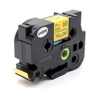 vhbw Cassette de bande d'?criture 24mm noire sur jaune extra forte pour imprimante Brother P-Touch 1400, 1500pc, 1600, 1650, 2200, 2210, 2300