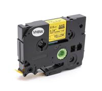 vhbw Cassette de gaine thermor?tractable noire sur jaune 8,8mm pour imprimante Brother P-Touch E300, E300VP, E500, E500VP, E550, E550W, E550WVP