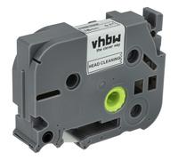 vhbw Cassette de nettoyage de tête d'impression compatible avec Brother PT 1800E, 1810, 1830VP, 1830, 1850 imprimante d'étiquettes - 2,5mx 18mm