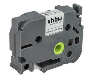 vhbw Cassette de nettoyage de tête d'impression remplacement pour Brother TZE-CL4, TZECL4 pour imprimante d'étiquettes - 2,5mx 18mm