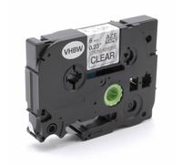 vhbw Cassette de ruban d'?criture 6mm noir sur transparent extra fort pour imprimante Brother P-Touch 1000, 1000BTS, 1000F, 1005, 1005BTS