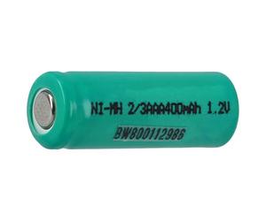 vhbw Cellule de Batterie Remplacement pour 2/3AAA pour Batteries - 400 mAh, 1,2 V, NiMH