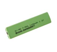 vhbw Cellules de batterie compatible avec Iriver SlimX iMP-350, iMP-400 baladeur, Minidisc (1100mAh, 1,2V, NiMH), bouton Top, 7/5F6