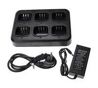 vhbw Chargeur 6 Compartiments Compatible avec Pofung UV-5RA, UV-5R Batteries de Radio - Socle + Prise, 8,4 V, 0,5 A