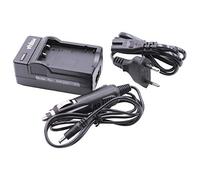 vhbw Chargeur Compatible avec Aiptek HDDV 8300, Pocket DV AHD H5 caméra caméscope Action-cam + câble de Voiture + témoin de Charge 8,4 V