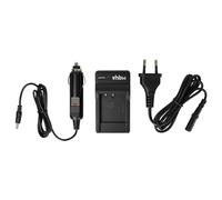 vhbw Chargeur Compatible avec BenQ DC série L1050, DC-E1220t, DC-E1220 caméra caméscope Action-cam + câble de Voiture + témoin de Charge 4,2 V