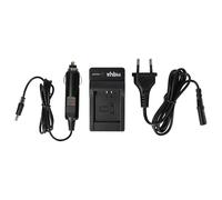 vhbw Chargeur Compatible avec Canon IXUS 420F, 185, 220F, 240HS, 165, 175, 190 caméra caméscope Action-cam + câble de Voiture + témoin de Charge 4,2 V