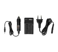 vhbw Chargeur Compatible avec Canon Legria HF R86, HF R806, HF R88 caméra caméscope Action-cam - Station + câble de Voiture, témoin de Charge