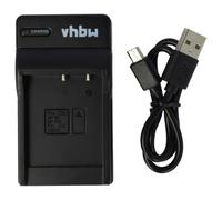vhbw Chargeur compatible avec Casio Exilim EX-H35, EX-FC300S, EX-H30BK, EX-TR100, EX-ZR1000BK caméra caméscope action-cam + témoin de charge 4,2 V