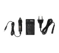 vhbw Chargeur Compatible avec Casio Exilim EX-Z77, EX-Z770, EX-Z70, EX-Z75 caméra caméscope Action-cam + câble de Voiture + témoin de Charge 4,2 V