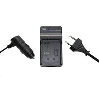 vhbw Chargeur Compatible avec JVC BN-VF707U, BN-VF707, BN-VF714 caméra caméscope Action-cam + câble de Voiture + témoin de Charge 8,4 V
